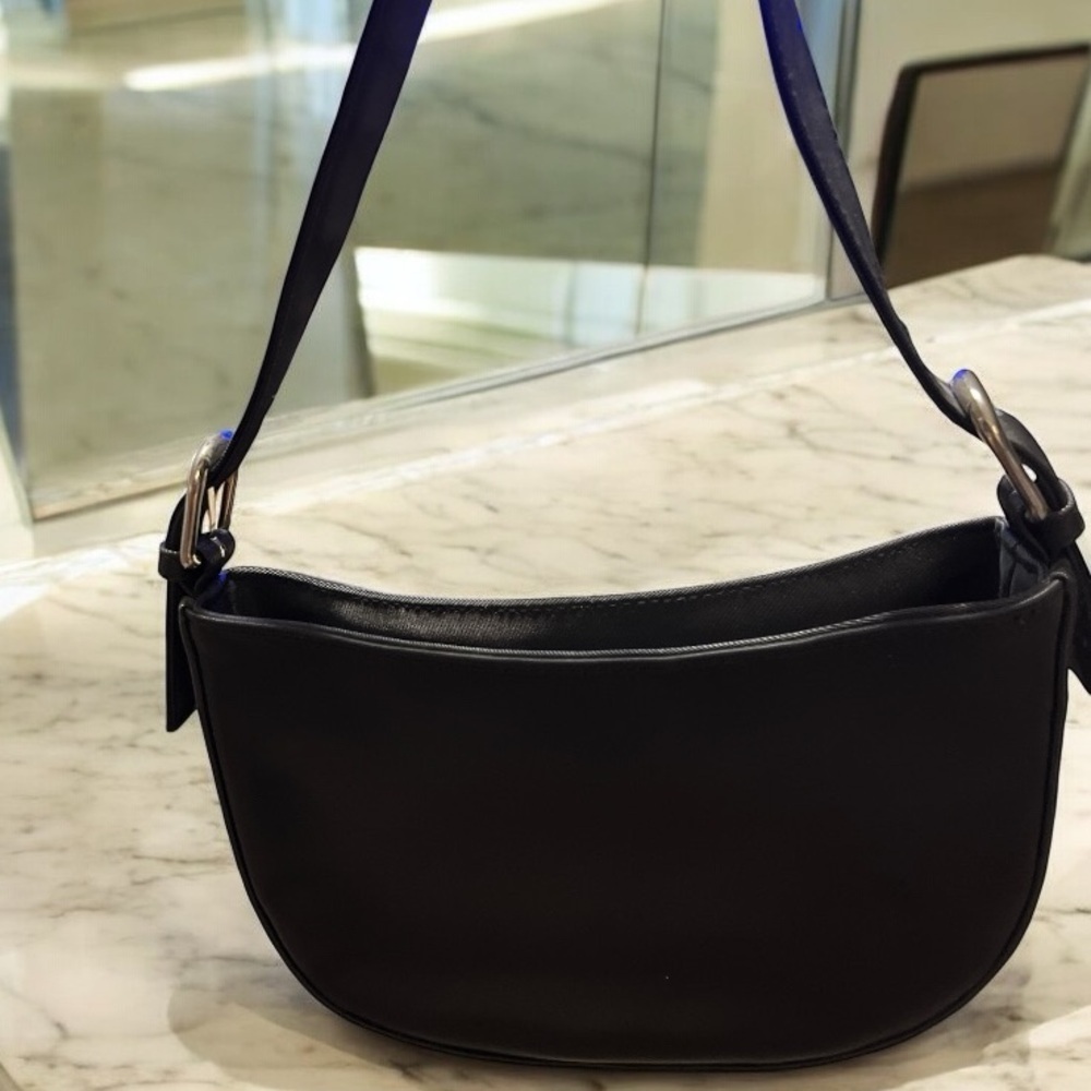 Elegant Pre Loved Black Embroidered Mini Women's Bag - Picture 2 of 6